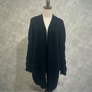 Elegant Black Women's Cardigan